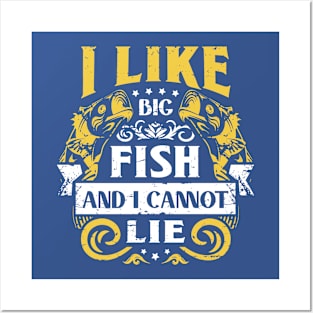 i like big fish and i can't lie 5 Posters and Art